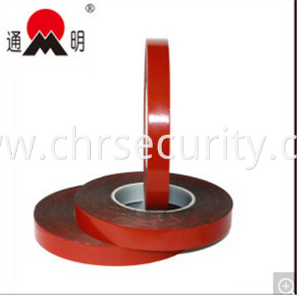 Red Film Double Sided Adhesive Permanent Pet Foam Tape